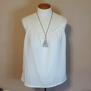 Poof Couture cream/ ivory tanktop size medium